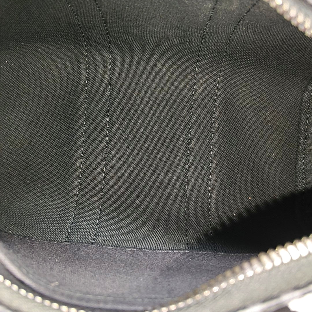 KEEPALL 25 Monogram Coated Canvas Black