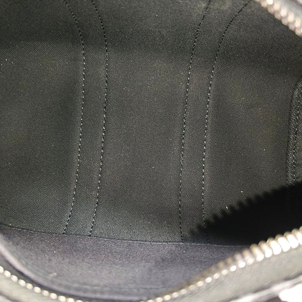 KEEPALL 25 Monogram Coated Canvas Black