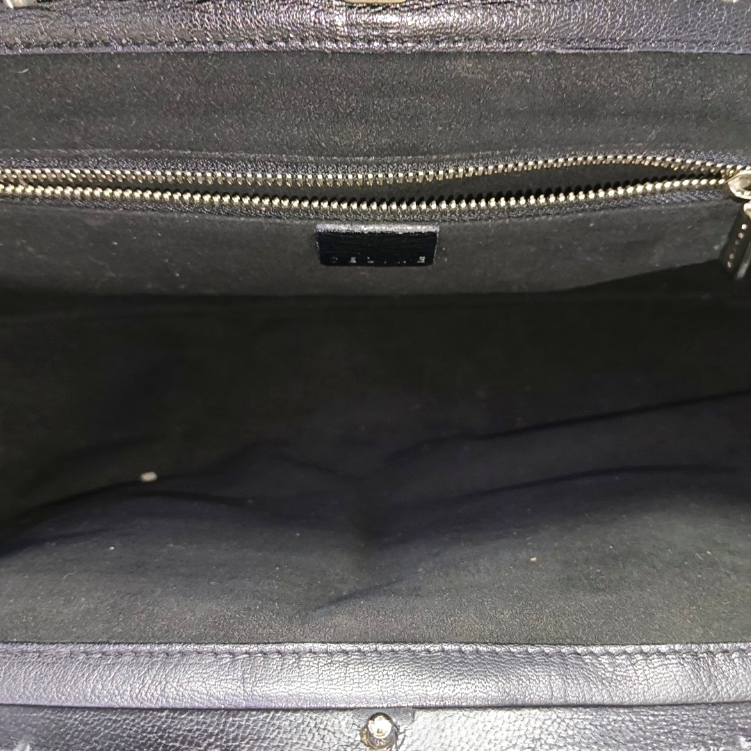 Horsehair Top Handle Bag Brown