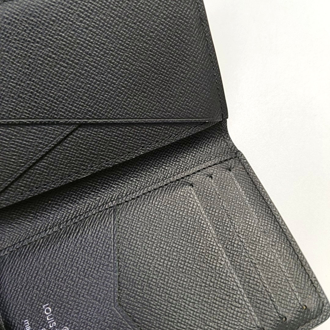 Monogram Coated Canvas Wallet Mini Black