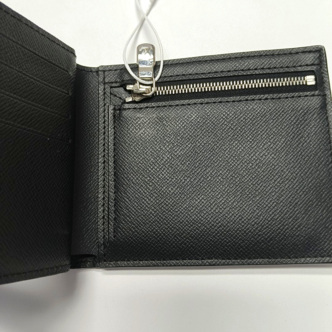 AMERIGO Calfskin Black Wallet