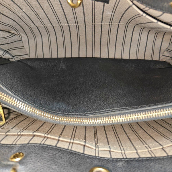 MONTAIGNE MM Monogram Calfskin Black