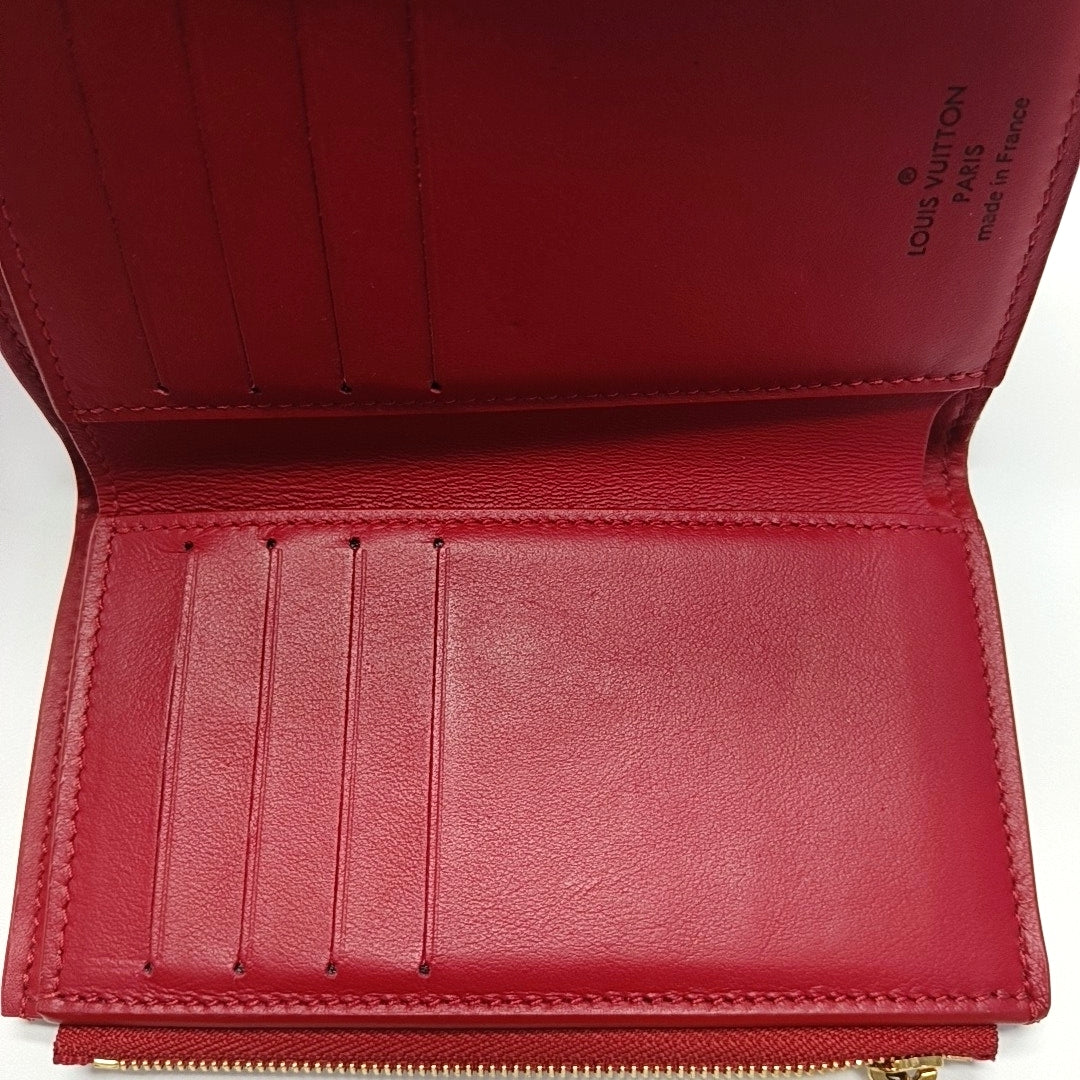 CAPUCINES Calfskin Red Wallet