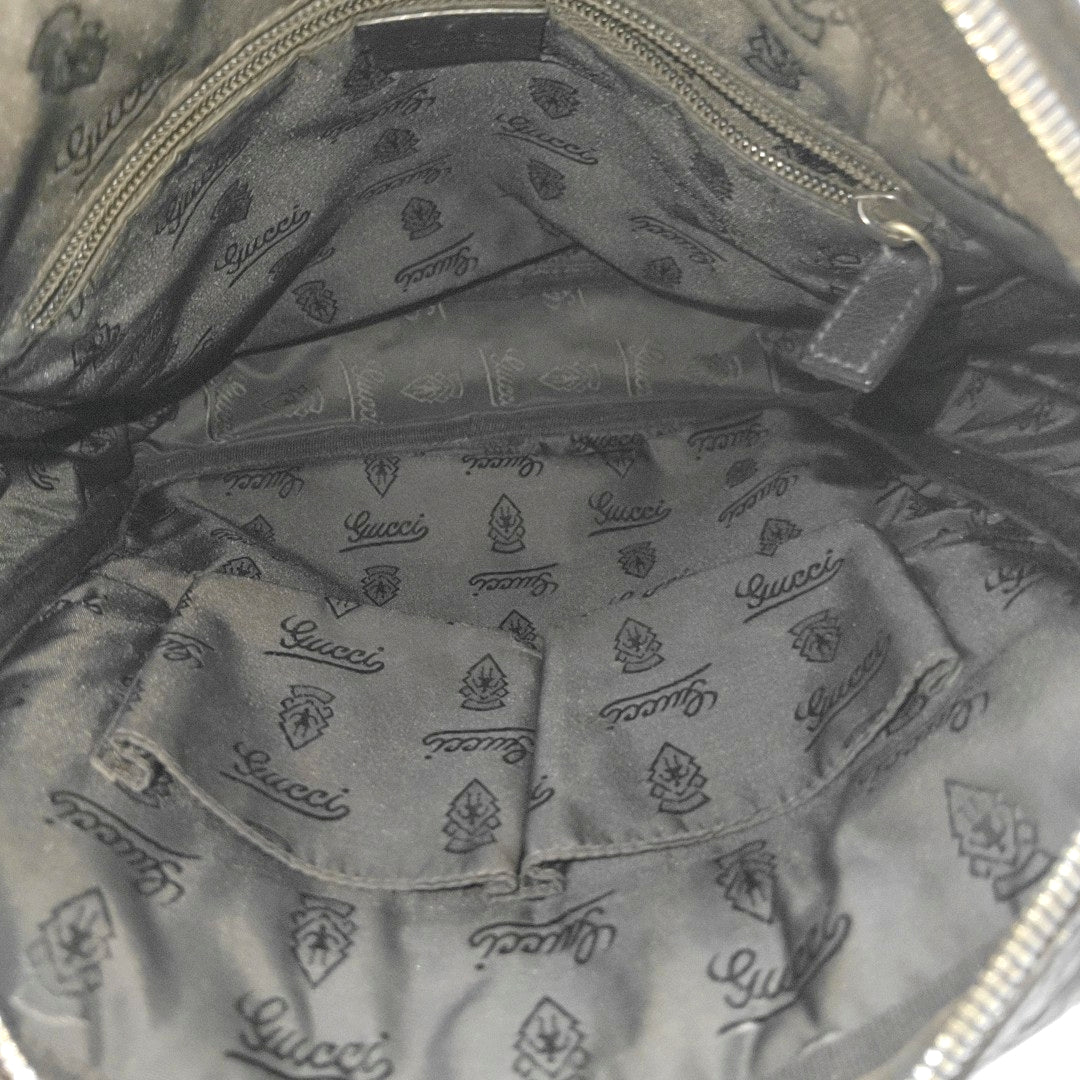 Monogram Calfskin Shoulder Bag Black