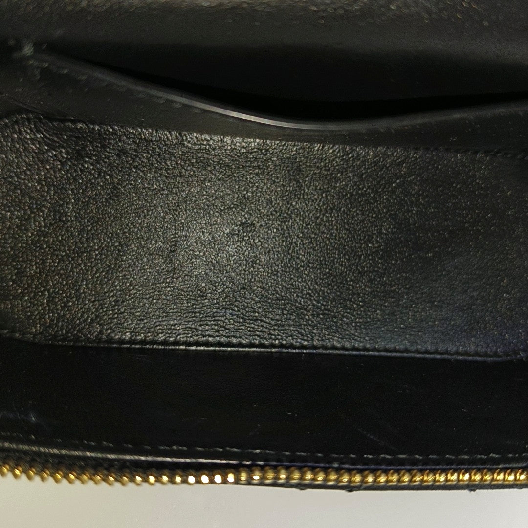 80'S VANITY Mini Quilted Lambskin Black