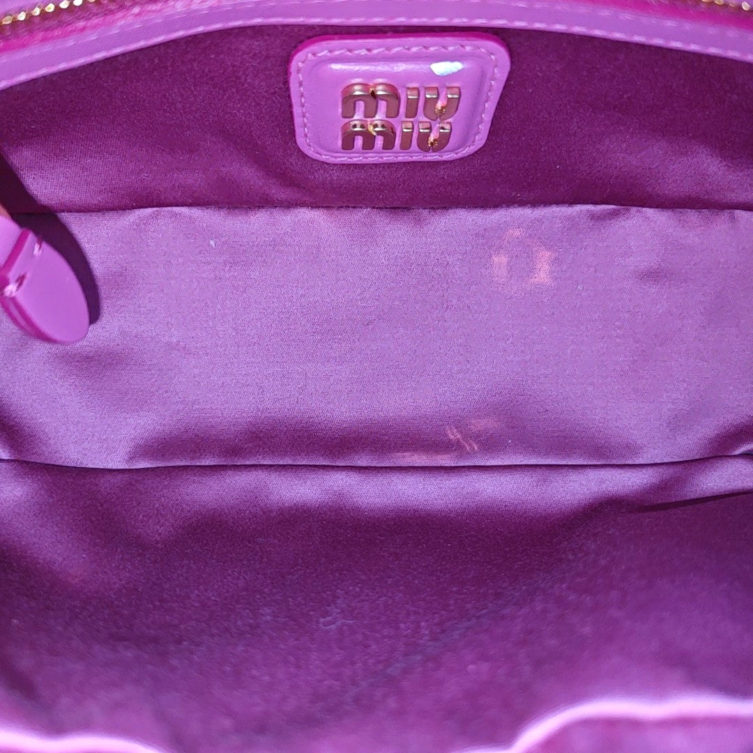 Arcadie Matelassé Small Quilted Lambskin Pink