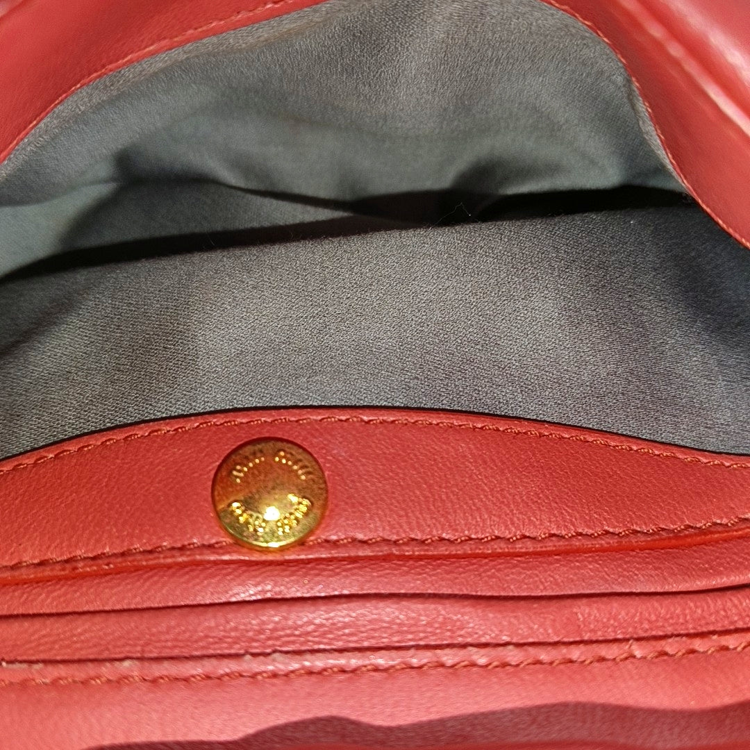 Lambskin Shoulder Bag Red