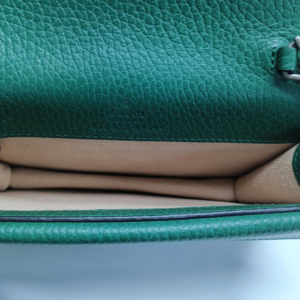 Dionysus Super Mini Calfskin Green