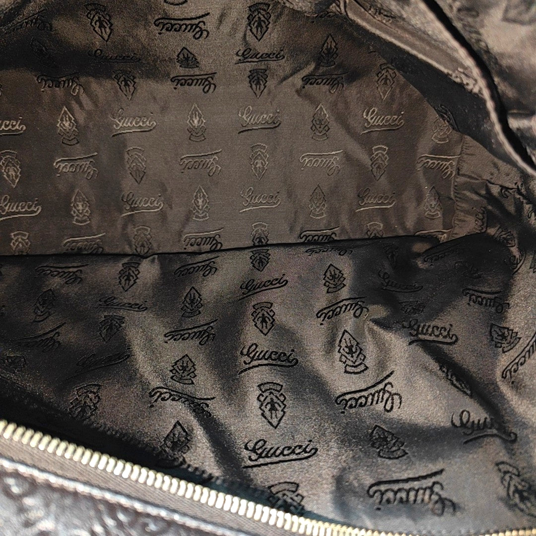 GG Imprime Monogram Calfskin Black
