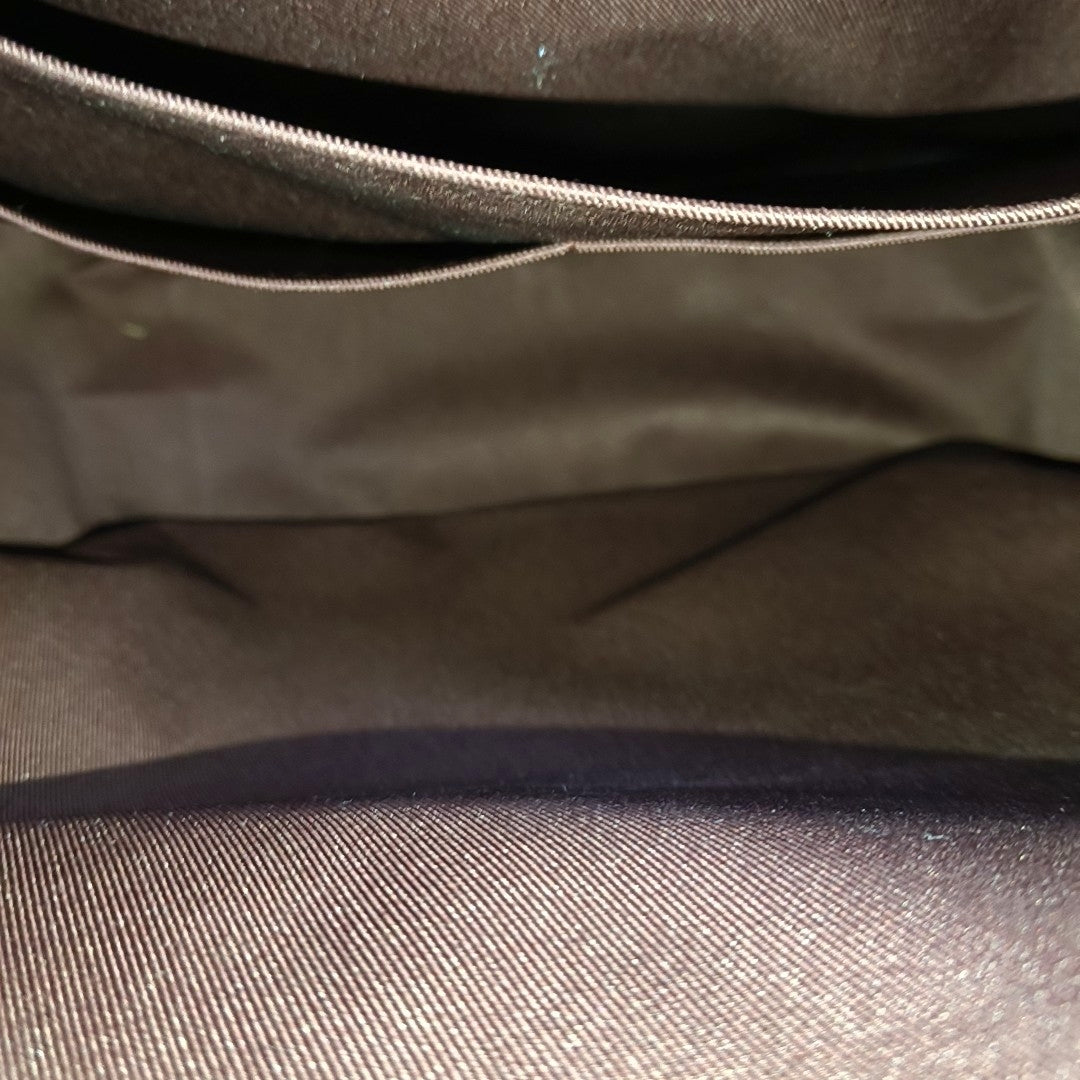 JOSH Monogram Coated Canvas Brown