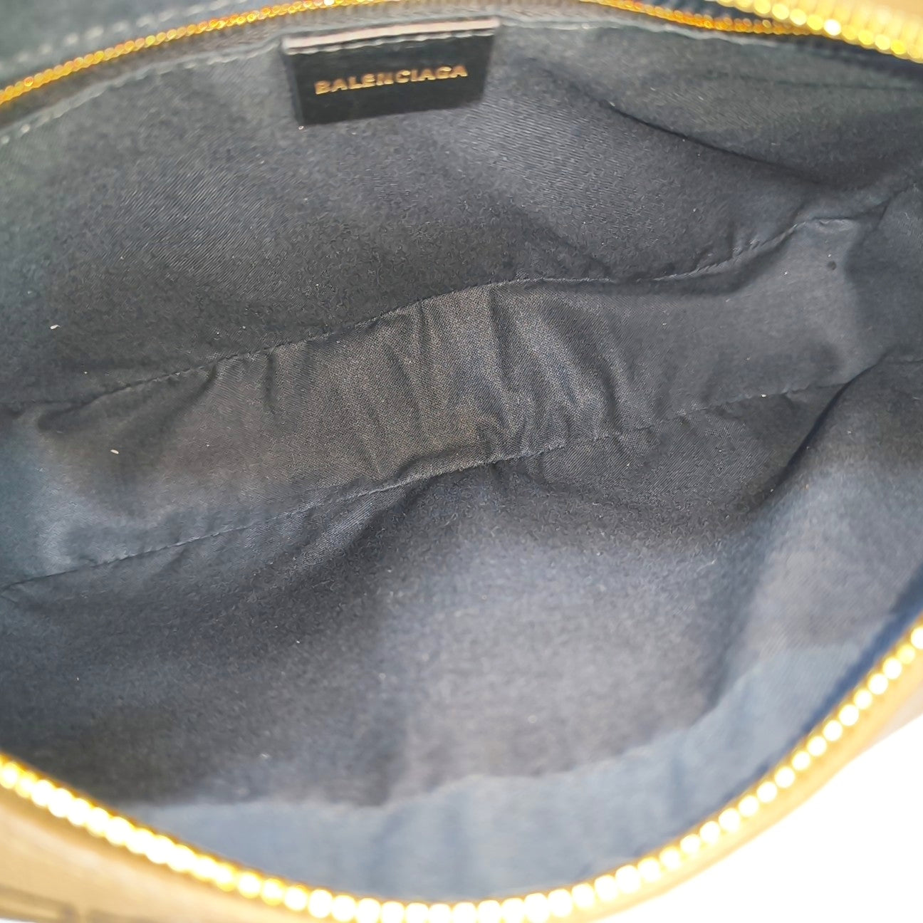 Coated Canvas Shoulder Bag Brown