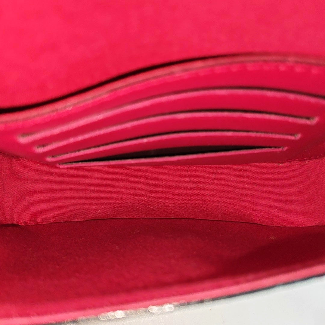 SAC LUCIE Mini Monogram Patent Leather Red