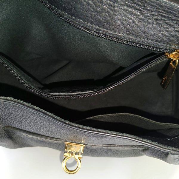 Calfskin Shoulder Bag Black