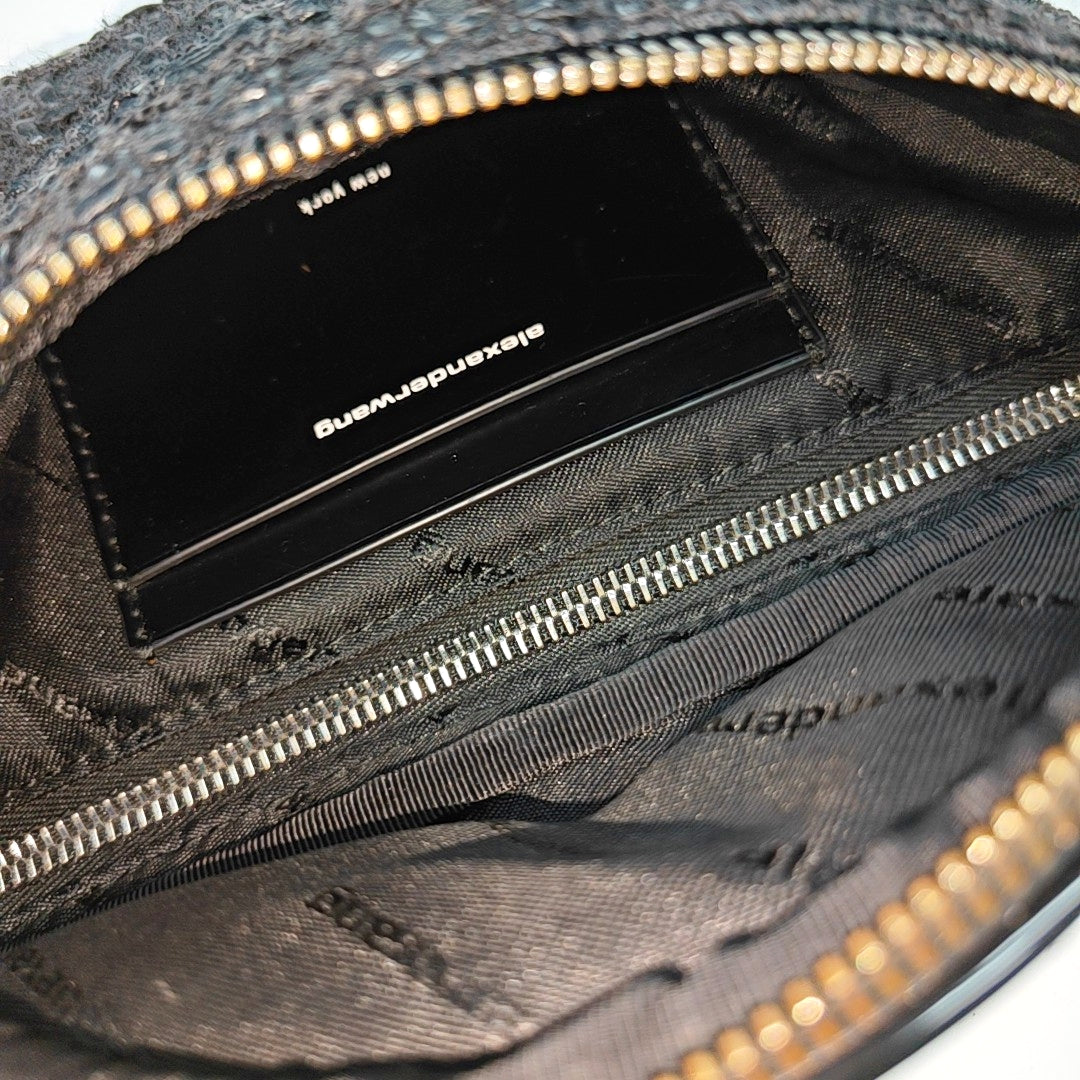 Fabric Shoulder Bag Black
