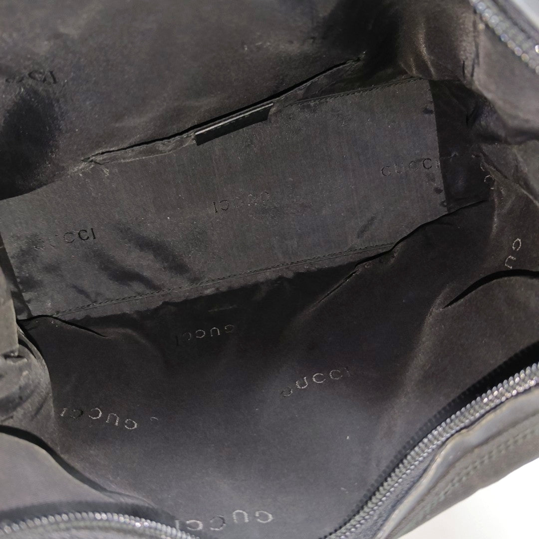 Fabric Top Handle Bag Black