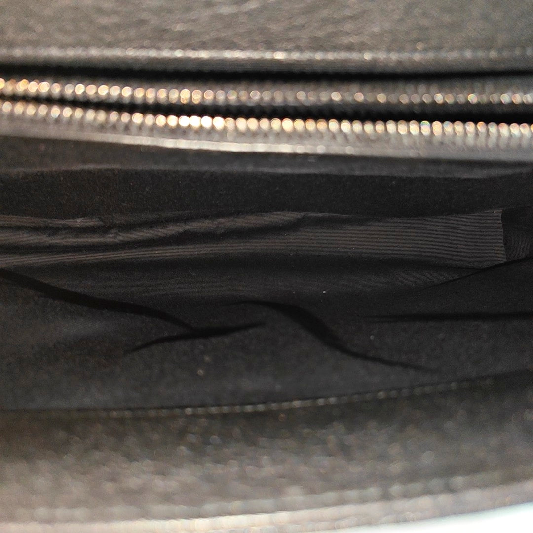 COLLEGE Chevron Lambskin Black