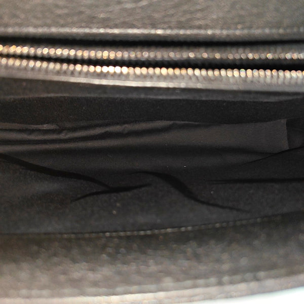 COLLEGE Chevron Lambskin Black