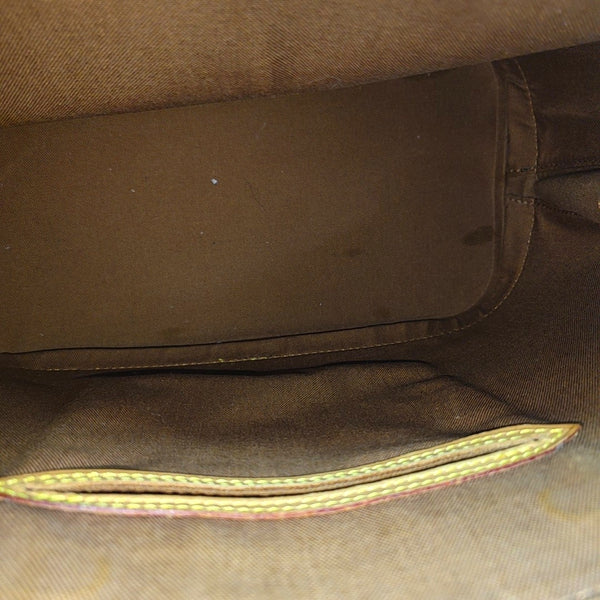 ALMA PM Monogram Coated Canvas Brown