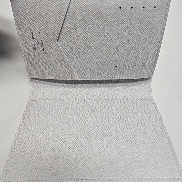 Coated Canvas Card Holder White