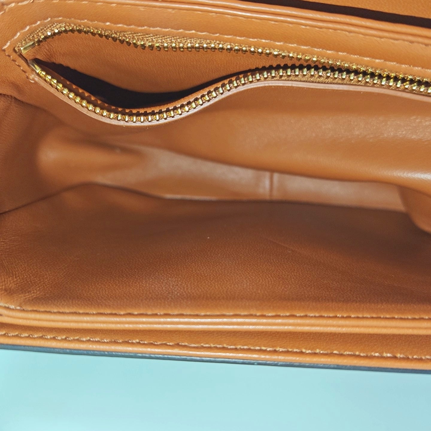 TRIOMPHE Small Coated Canvas Brown