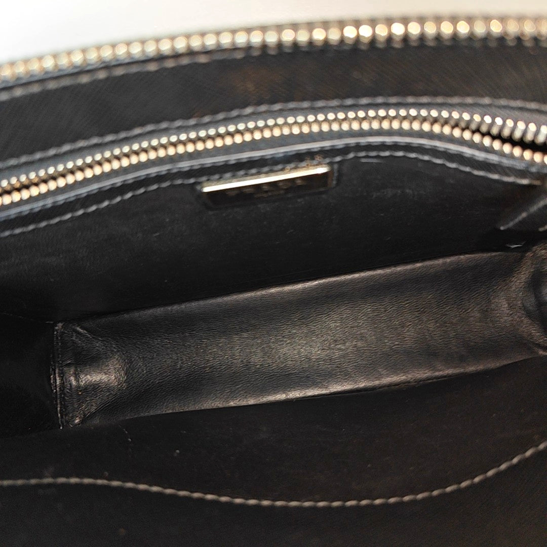 Saffiano Calfskin Clutch Black