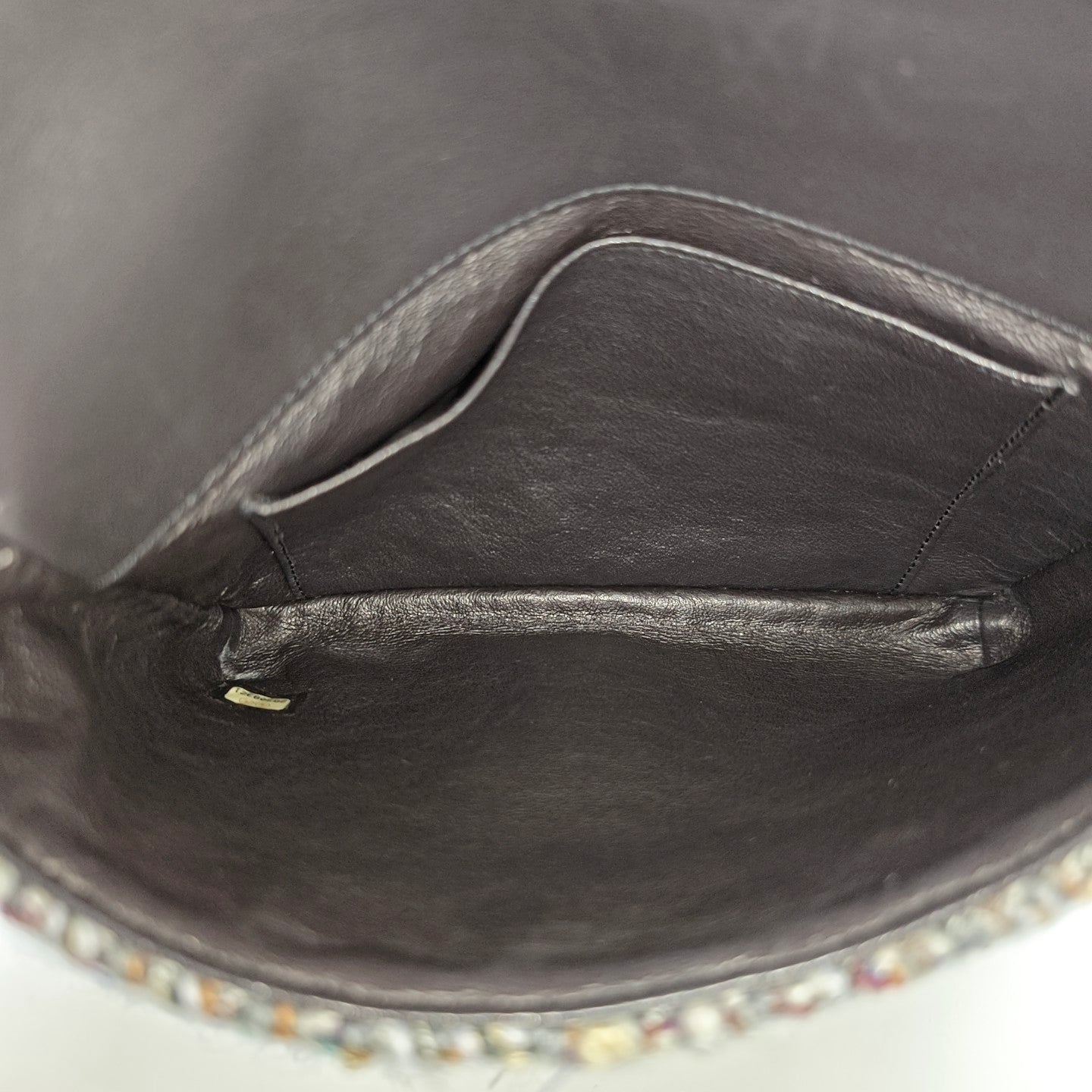 Quilted Wool Shoulder Bag Multicolor