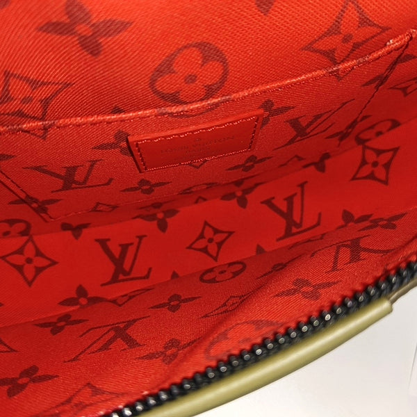 Monogram Coated Canvas Shoulder Bag Green