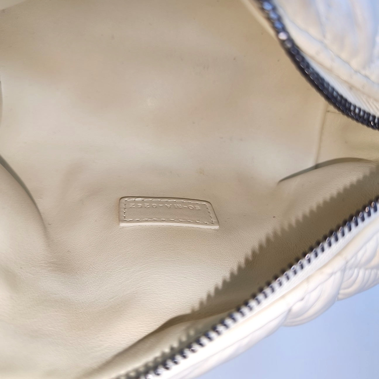 Diortravel Nomad Small Cannage Calfskin White