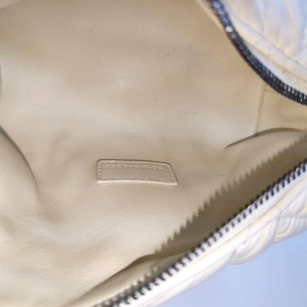 Diortravel Nomad Small Cannage Calfskin White
