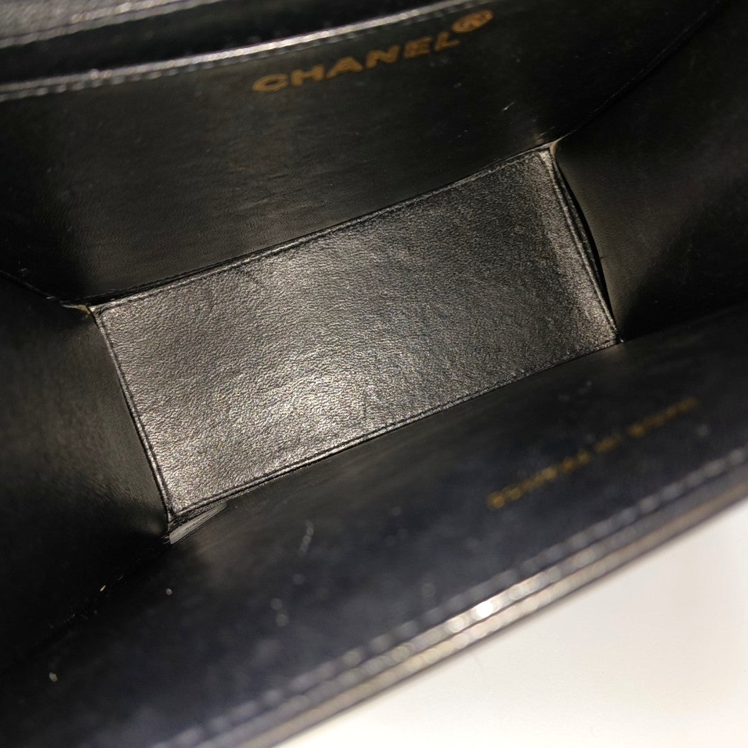 Calfskin Shoulder Bag Black