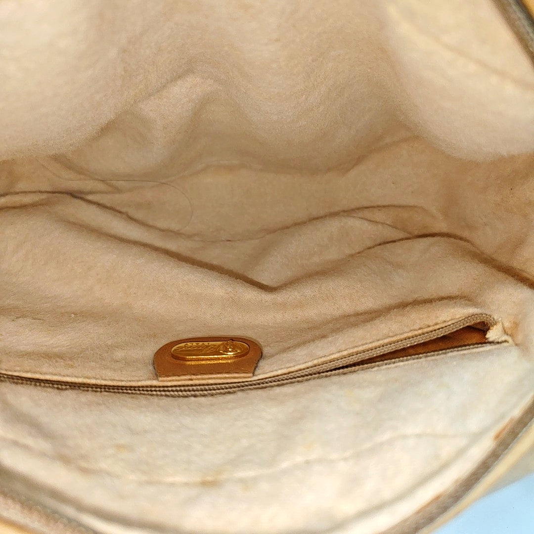 Monogram Coated Canvas Shoulder Bag Brown