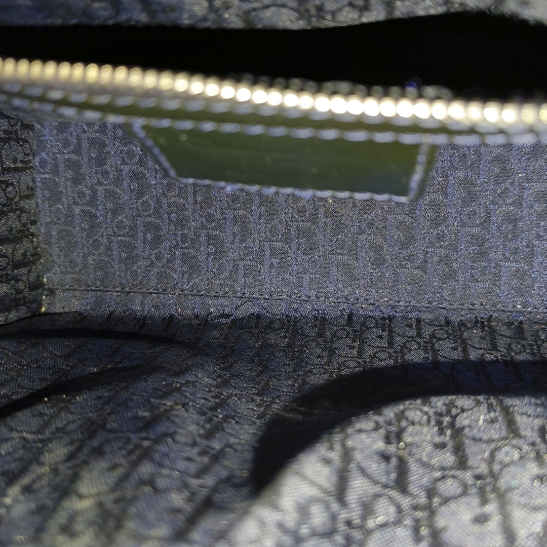 Lady Dior Medium Quilted Patent Leather Blue