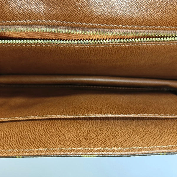 DAME GM Monogram Coated Canvas Brown