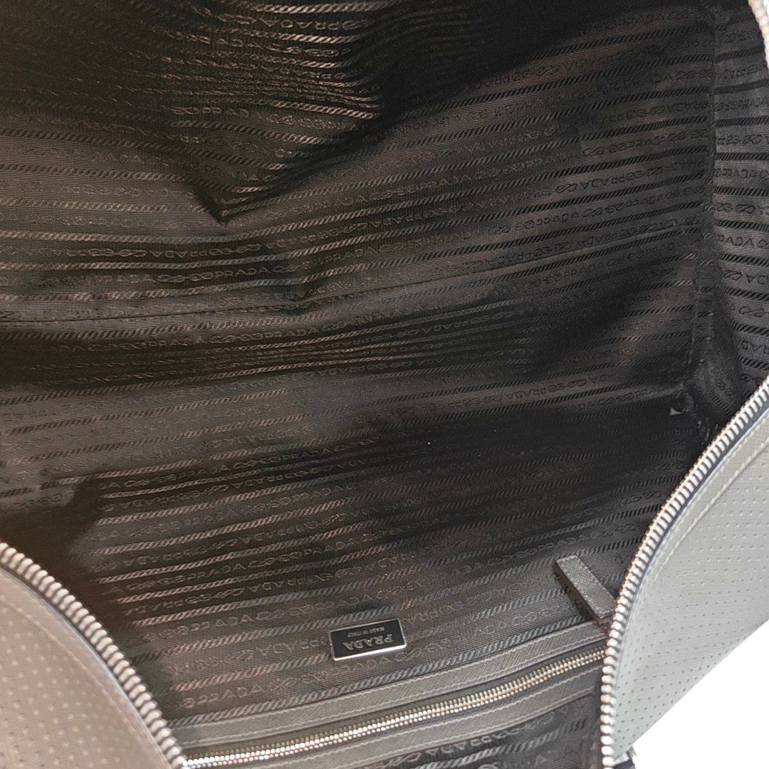 Calfskin Shoulder Bag Gray