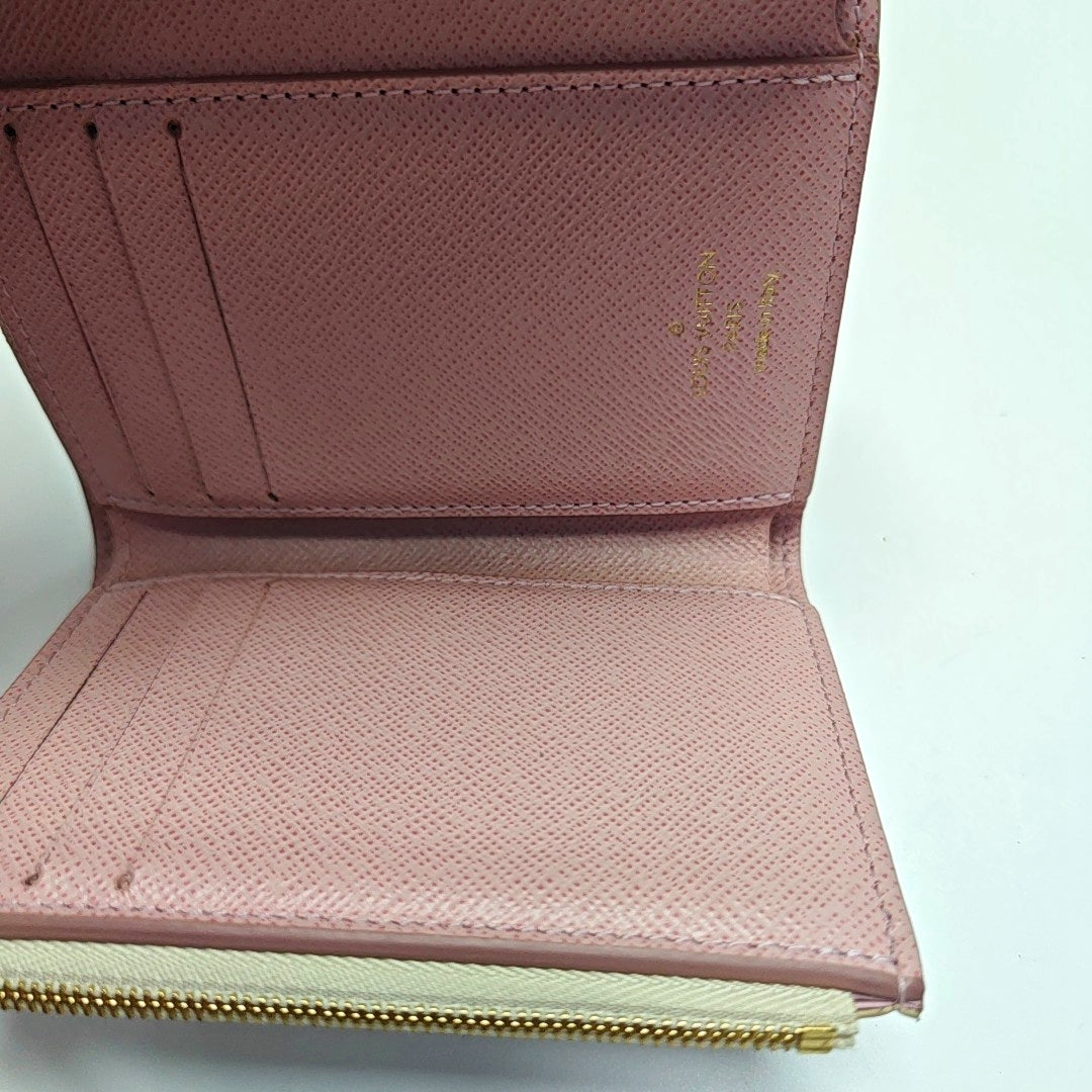VICTORINE Damier Azur Coated Canvas White Wallet