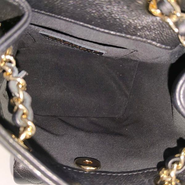 Quilted Grained Calfskin Small Black
