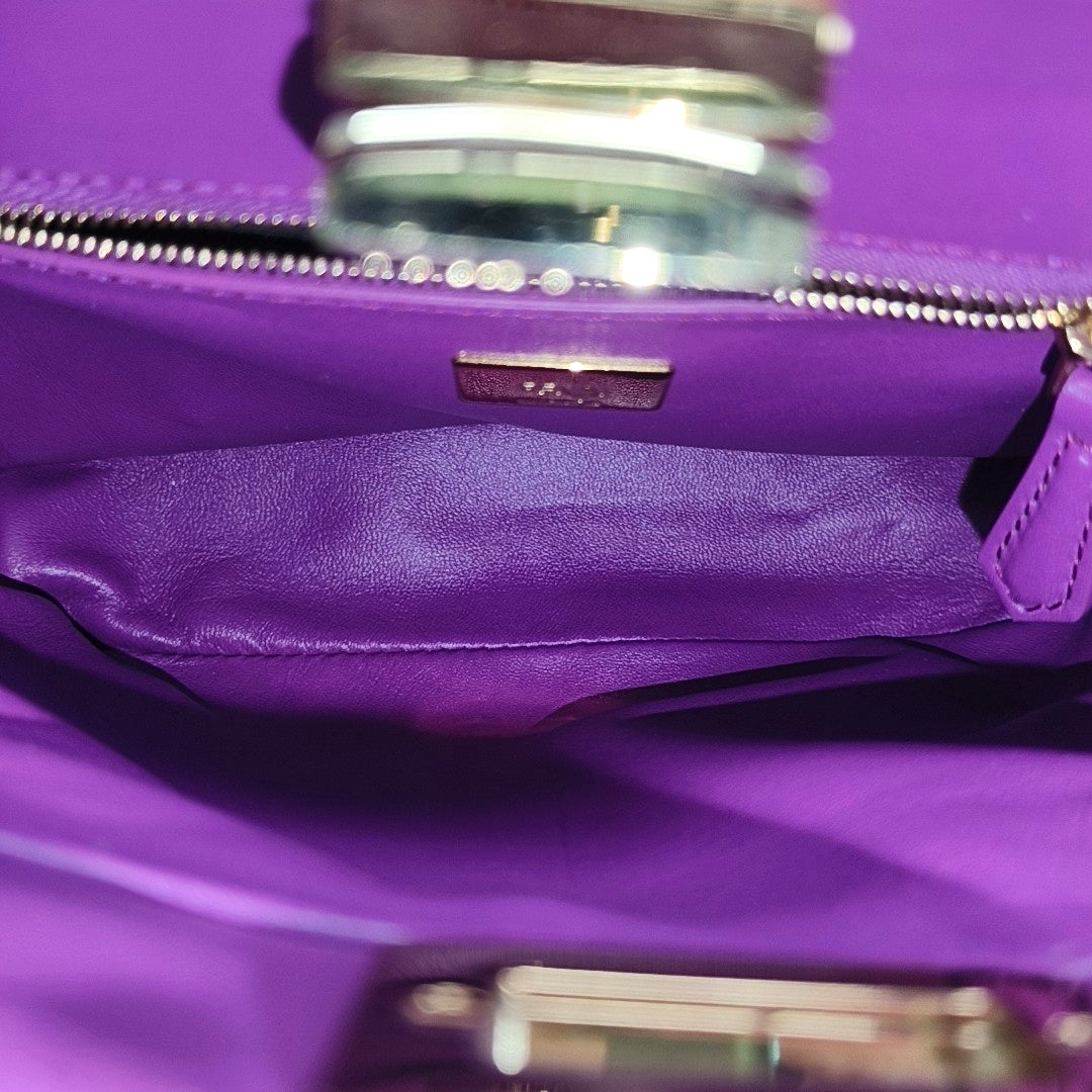Peekaboo Mini Sheepskin Purple