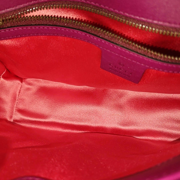 GG Marmont Medium Quilted Velvet Red