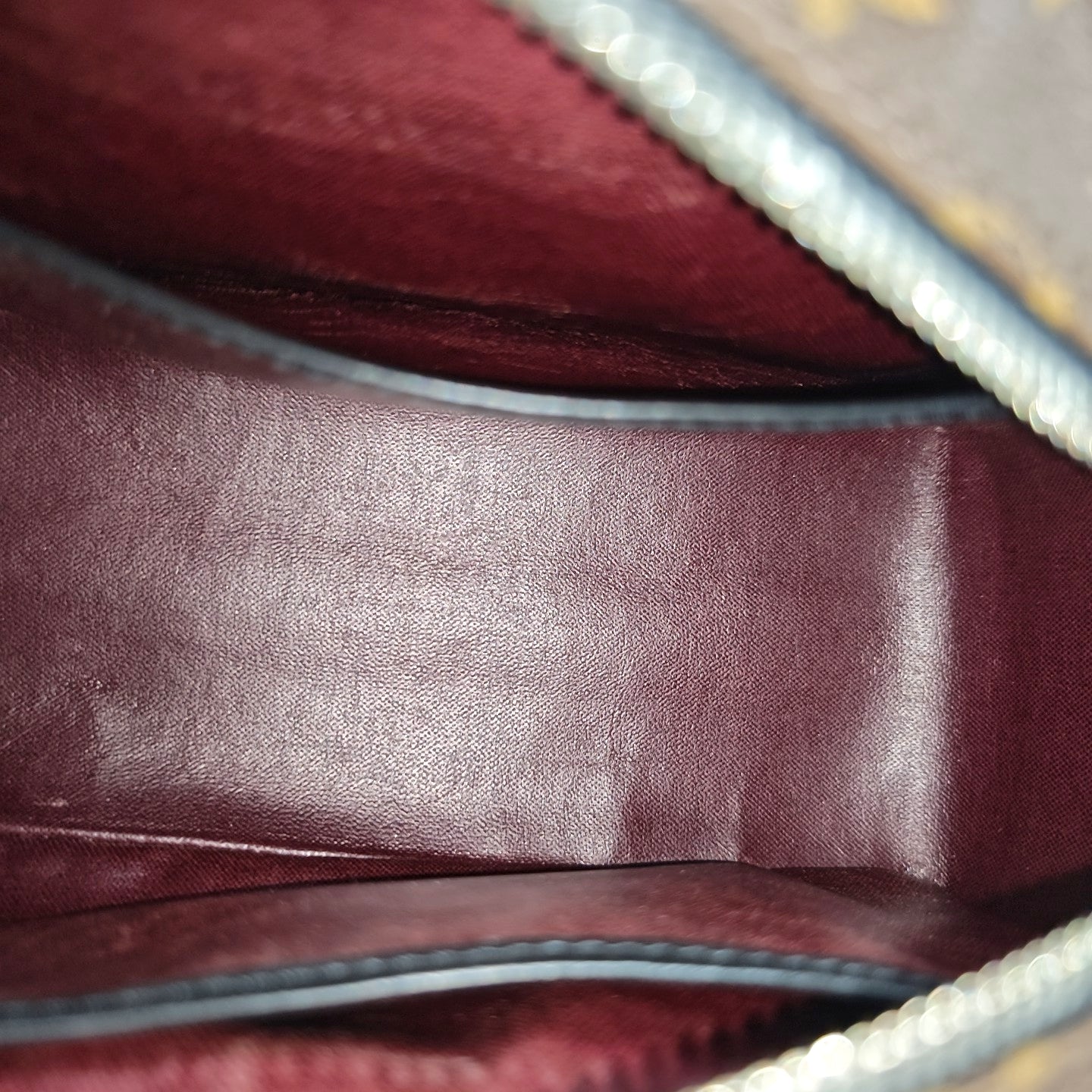 Monogram Coated Canvas Clutch Brown