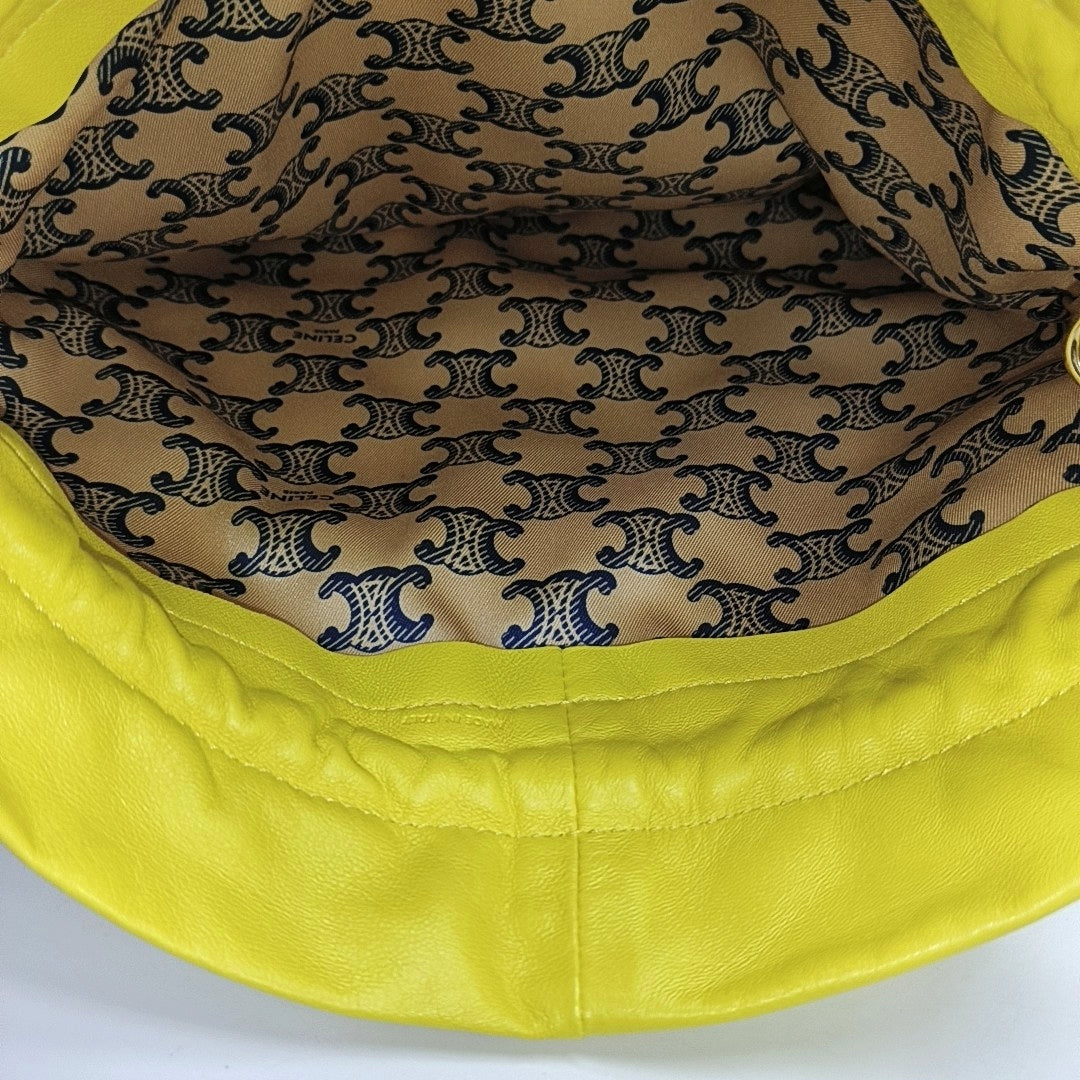 CRYSTAL POUCH Small Lambskin Yellow