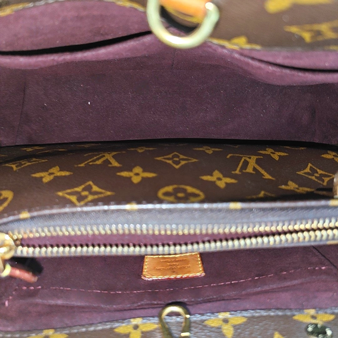MONTAIGNE Monogram Coated Canvas Brown