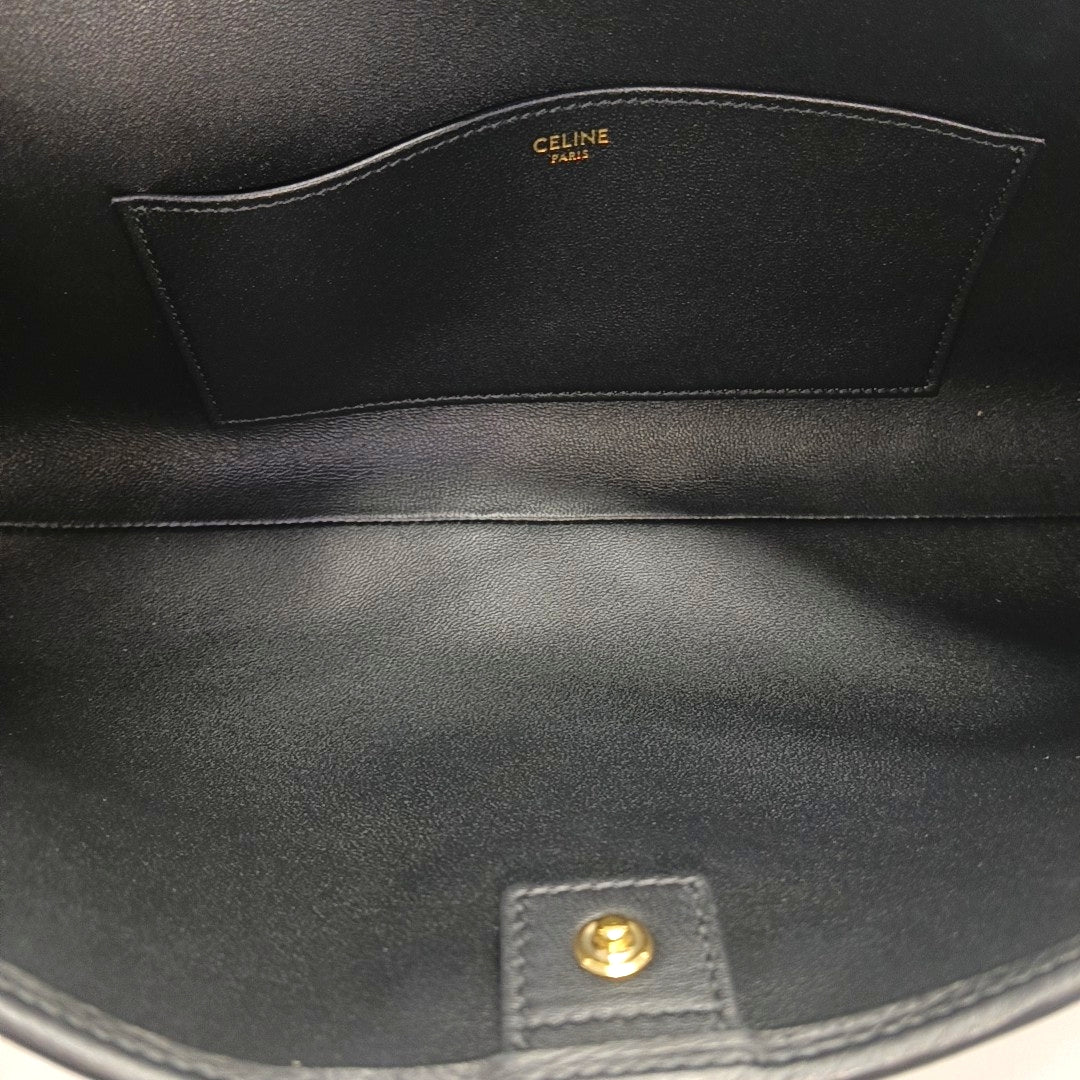 Calfskin Shoulder Bag Black