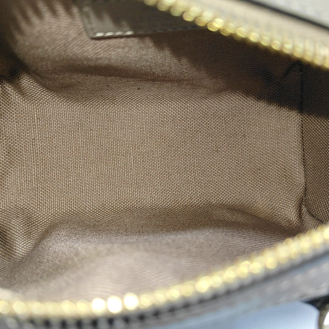 Monogram Coated Canvas Shoulder Bag Super Mini Gray