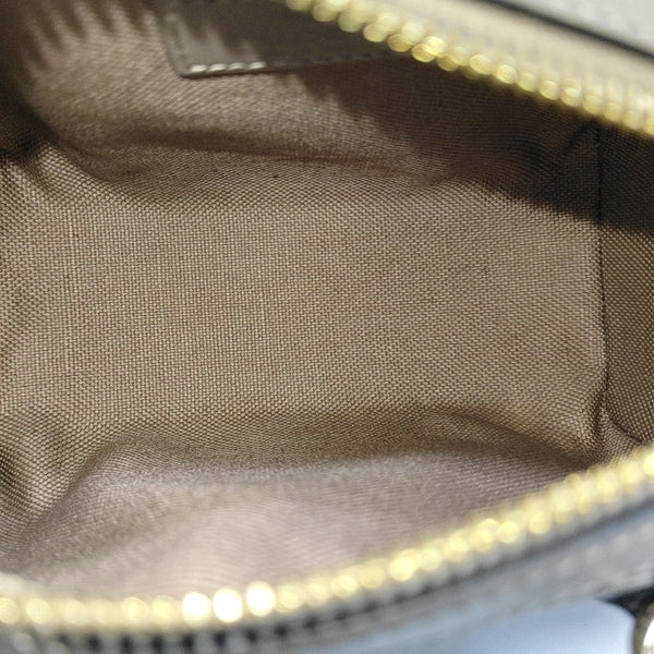 Monogram Coated Canvas Shoulder Bag Super Mini Gray