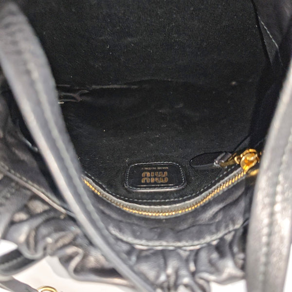 Lambskin Tote Bag Black