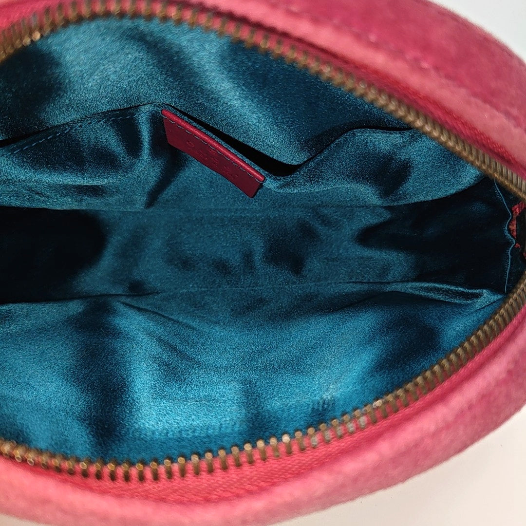 GG Marmont Super Mini Quilted Velvet Red
