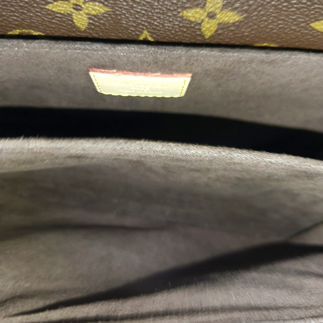 MÉTIS MM Monogram Coated Canvas Brown
