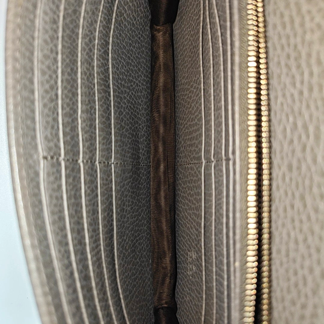 Interlocking G Small Calfskin Gray