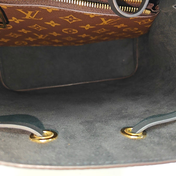 NÉONOÉ MM Monogram Coated Canvas Brown