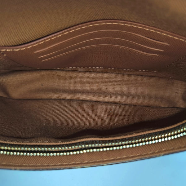 IVY Monogram Coated Canvas Brown